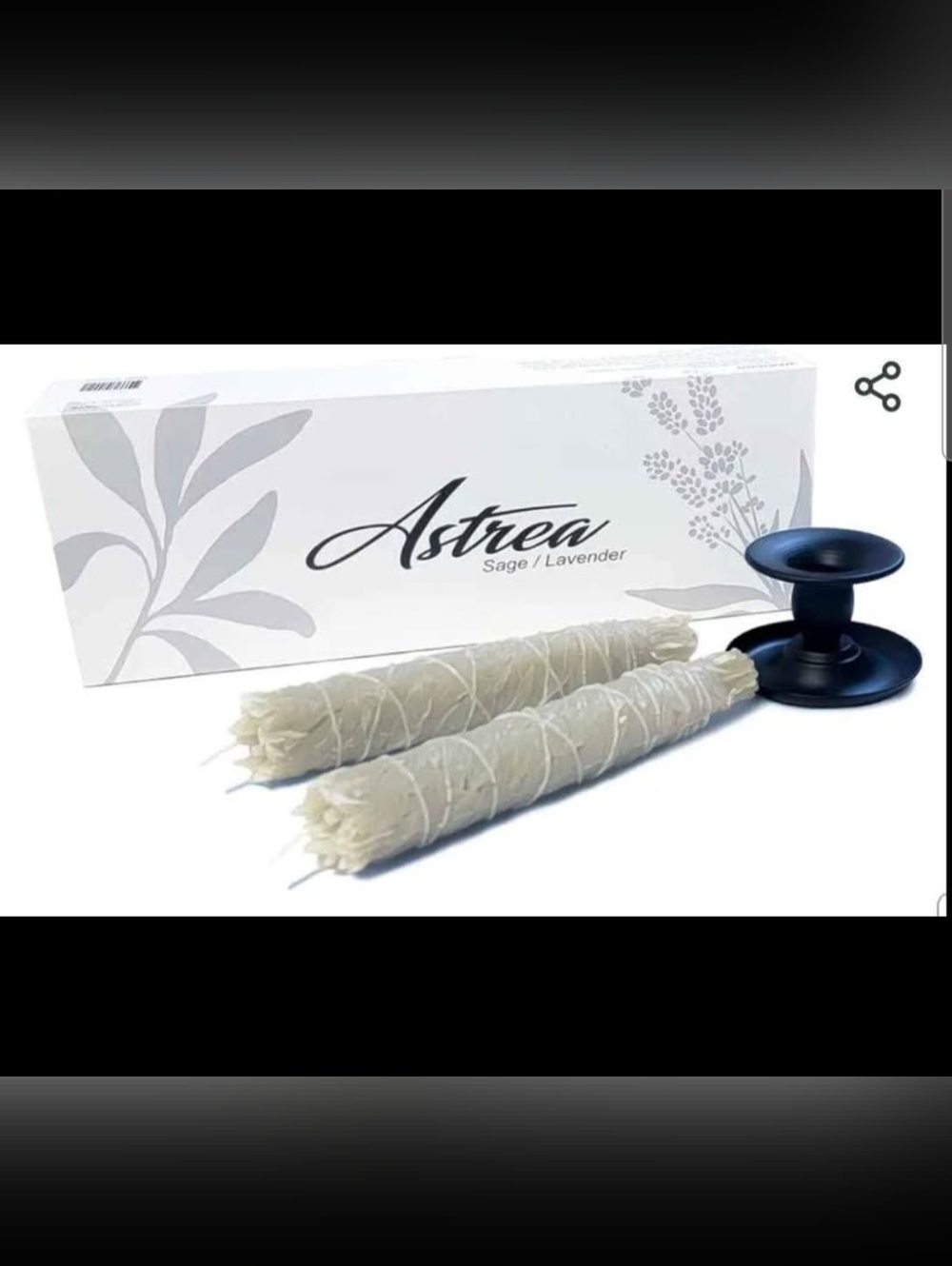 Astrea Sage & Lavender Candle Set - 100% Essential Oils (NIB)